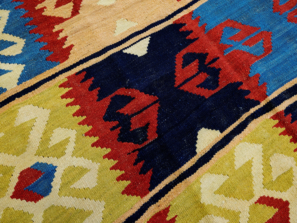 5x7 Ft Multicolor Kilim Rug - Handwoven Afghan Flat Weave