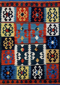 5x7 Ft Kilim Rug - Handwoven Afghan Flat Weave