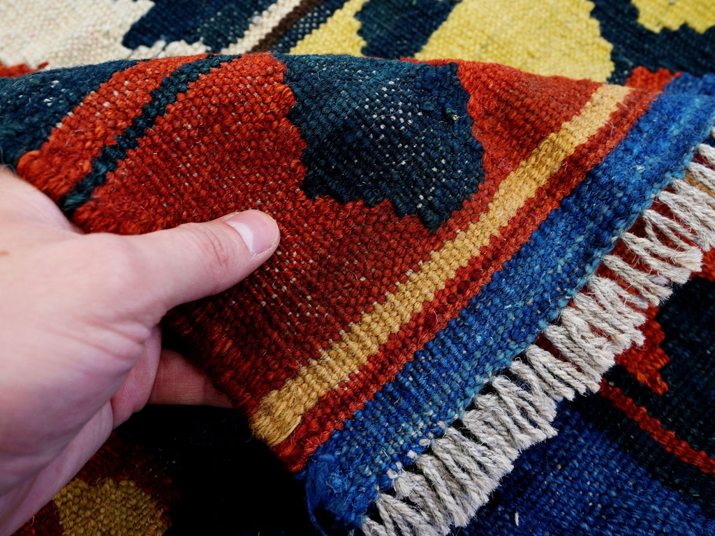 5x7 Ft Kilim Rug - Handwoven Afghan Flat Weave