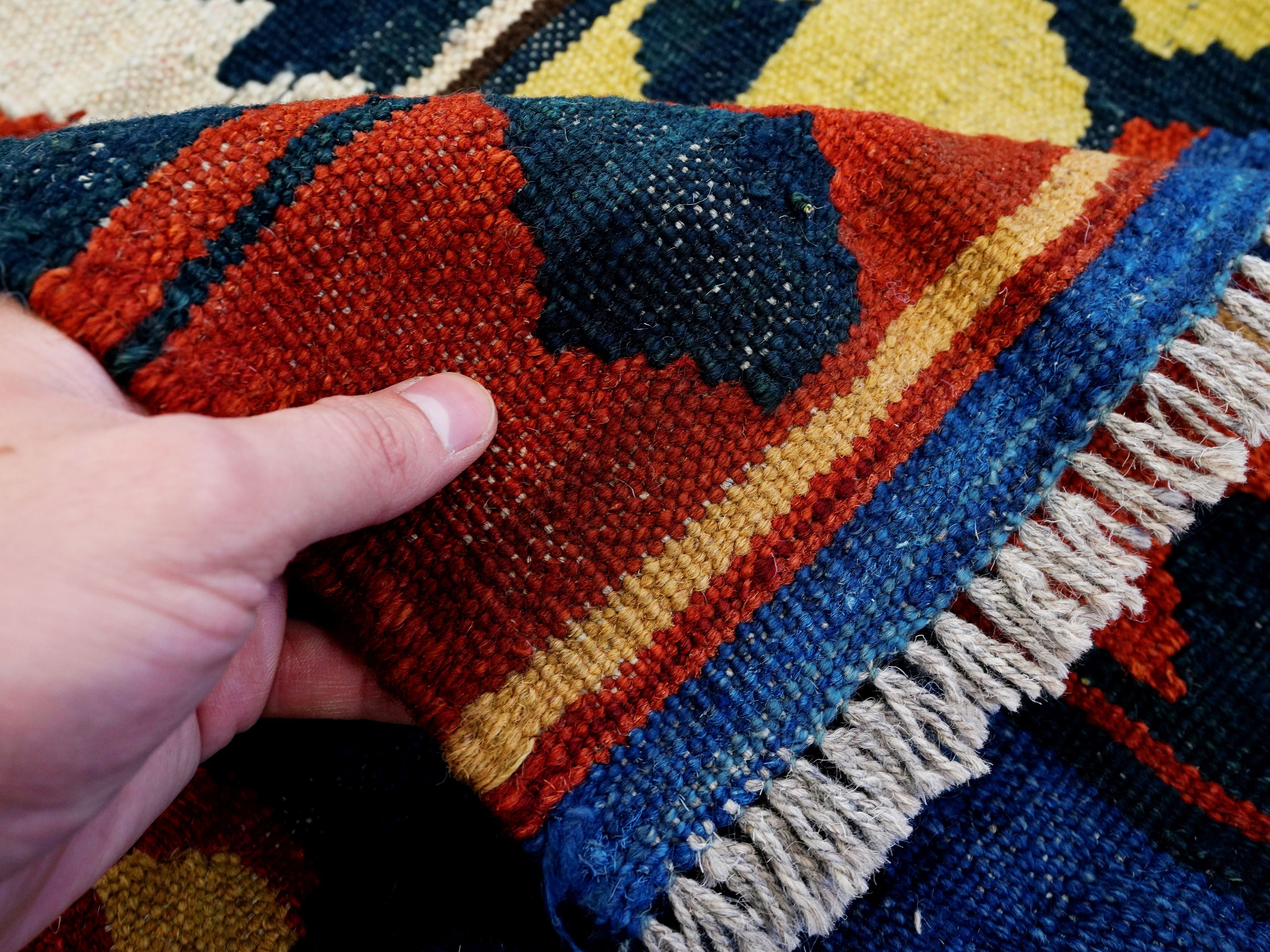 5x7 Ft Kilim Rug - Handwoven Afghan Flat Weave