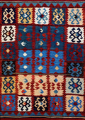 5x7 Ft Multicolor Kilim Rug - Handwoven Afghan Rug