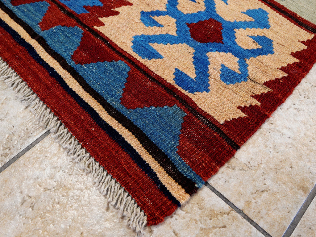 5x7 Ft Multicolor Kilim Rug - Handwoven Afghan Rug