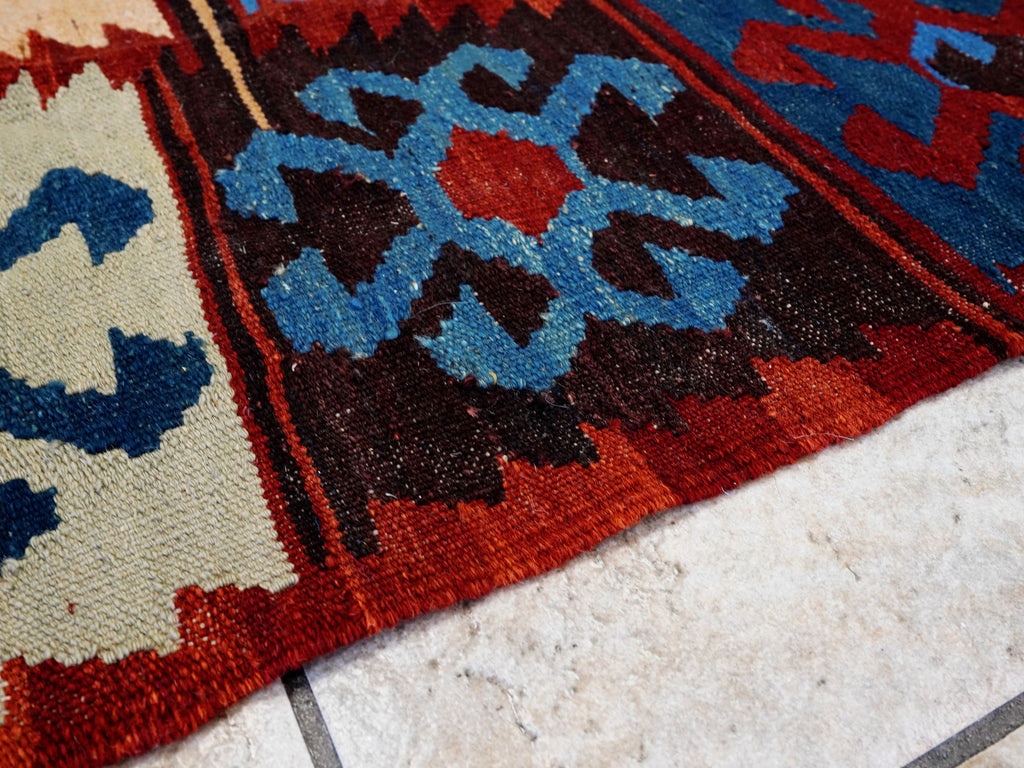 5x7 Ft Multicolor Kilim Rug - Handwoven Afghan Rug