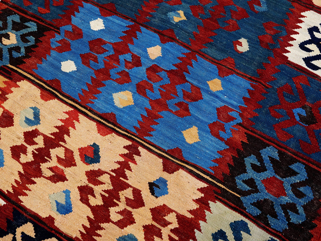 5x7 Ft Multicolor Kilim Rug - Handwoven Afghan Rug