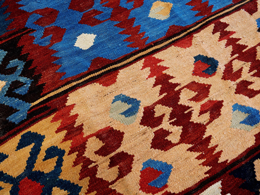 5x7 Ft Multicolor Kilim Rug - Handwoven Afghan Rug
