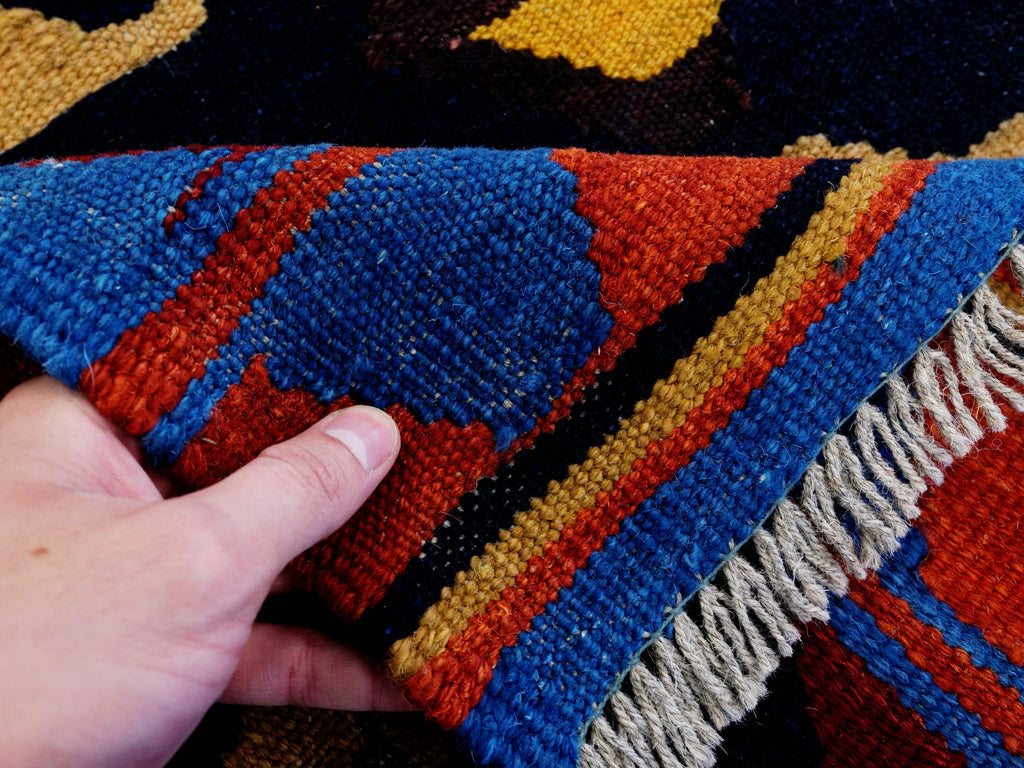 5x7 Ft Multicolor Kilim Rug - Handwoven Afghan Flat Weave