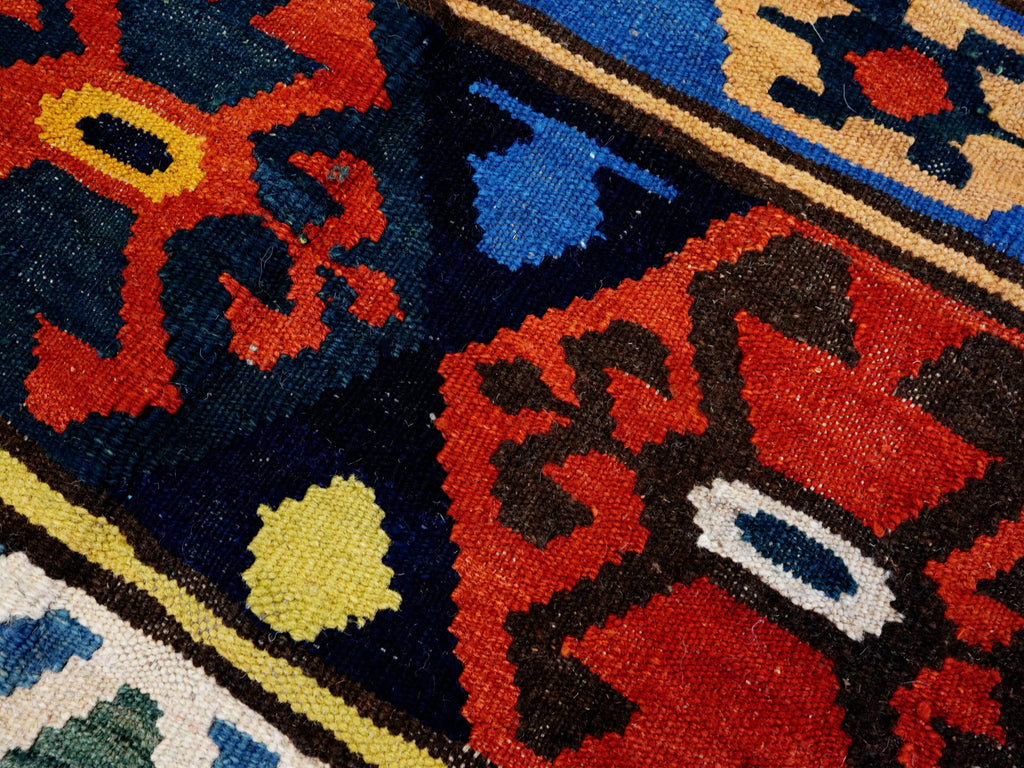 5x7 Ft Colorful Kilim Rug - Handwoven Afghan Flat Weave