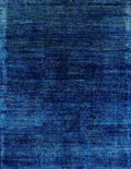 5x7 Ft Blue Gabbeh Rug - Wool Area Rug - Contemporary Design