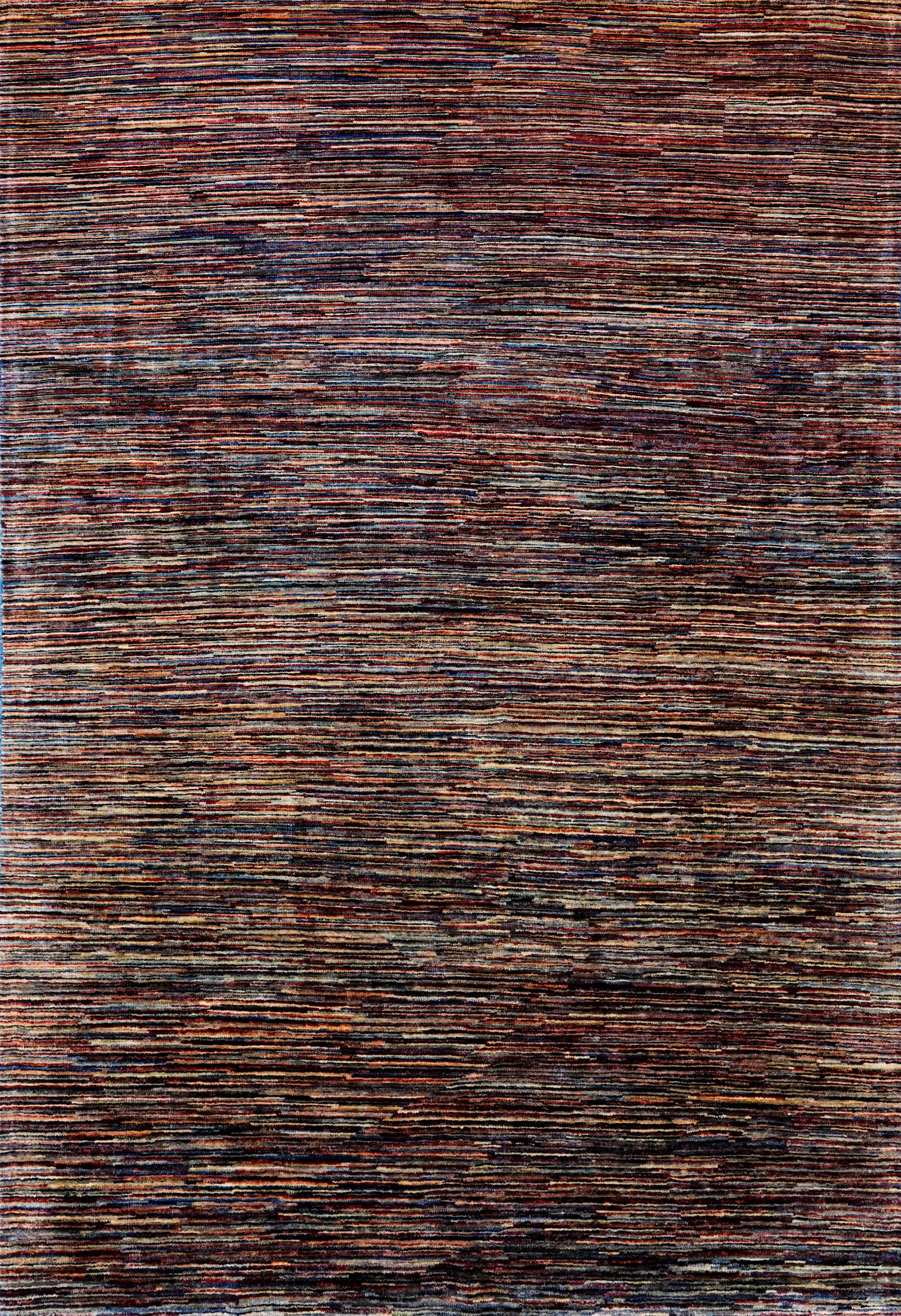 6x10 Ft Multicolor Gabbeh Rug - Afghan Wool Area Rug - Contemporary Design