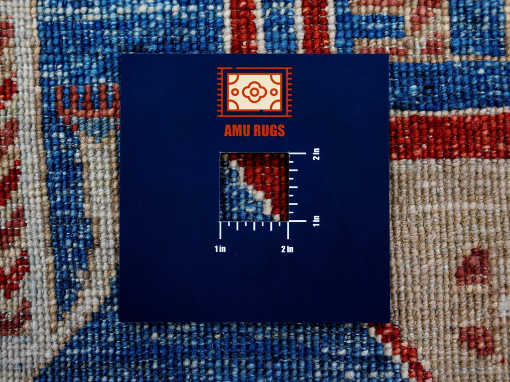 6x9 Ft Blue Camel Rug - Handmade Area Rug - Animal Design