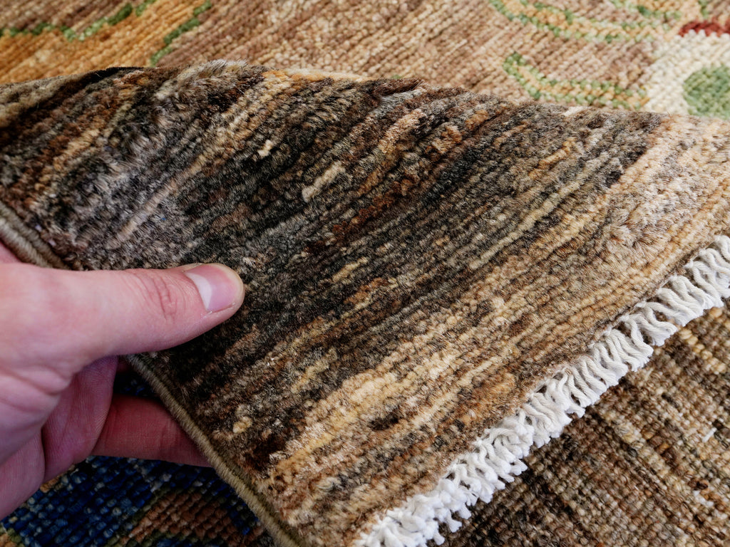 4x6 Ft Neutral Tiger Rug - Hand Knotted Wool Rug