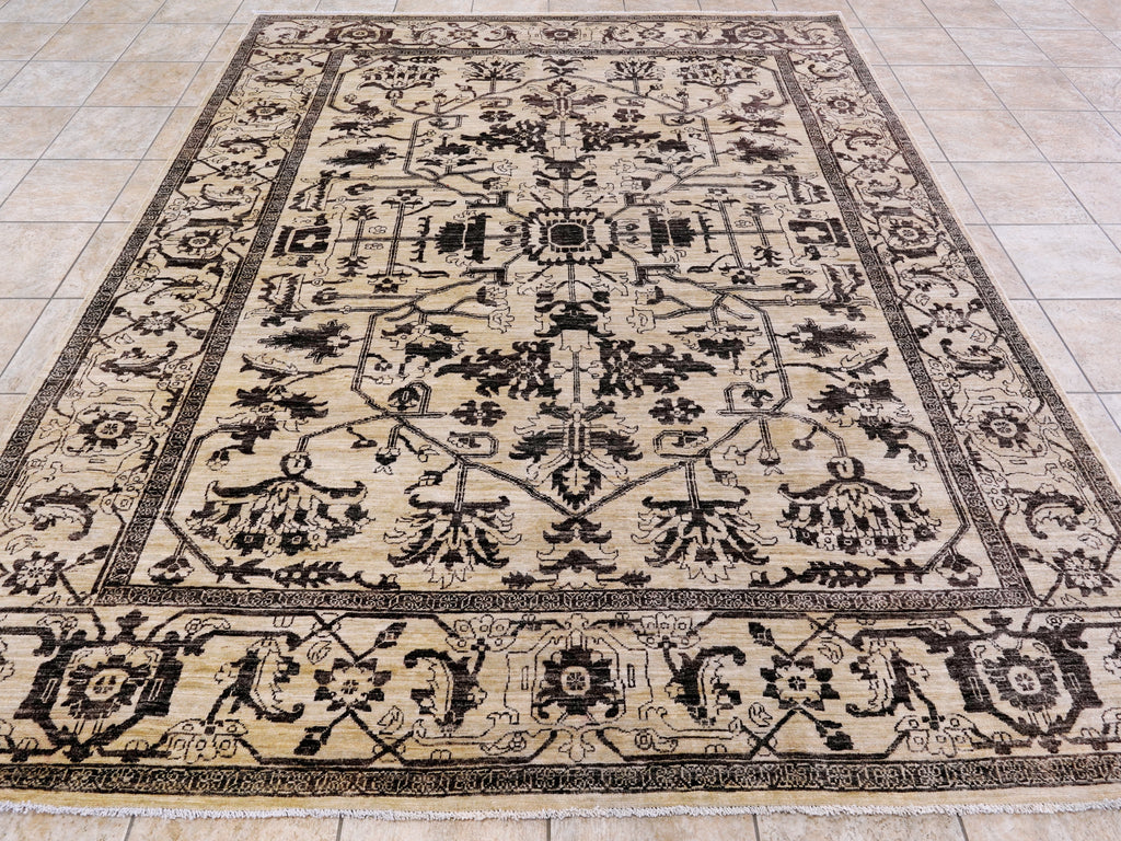 8x10 Ft Beige Bidjar Rug - Hand Knotted Oriental Rug