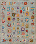8x10 Ft Colorful Oushak Rug - Afghan Oriental Rug