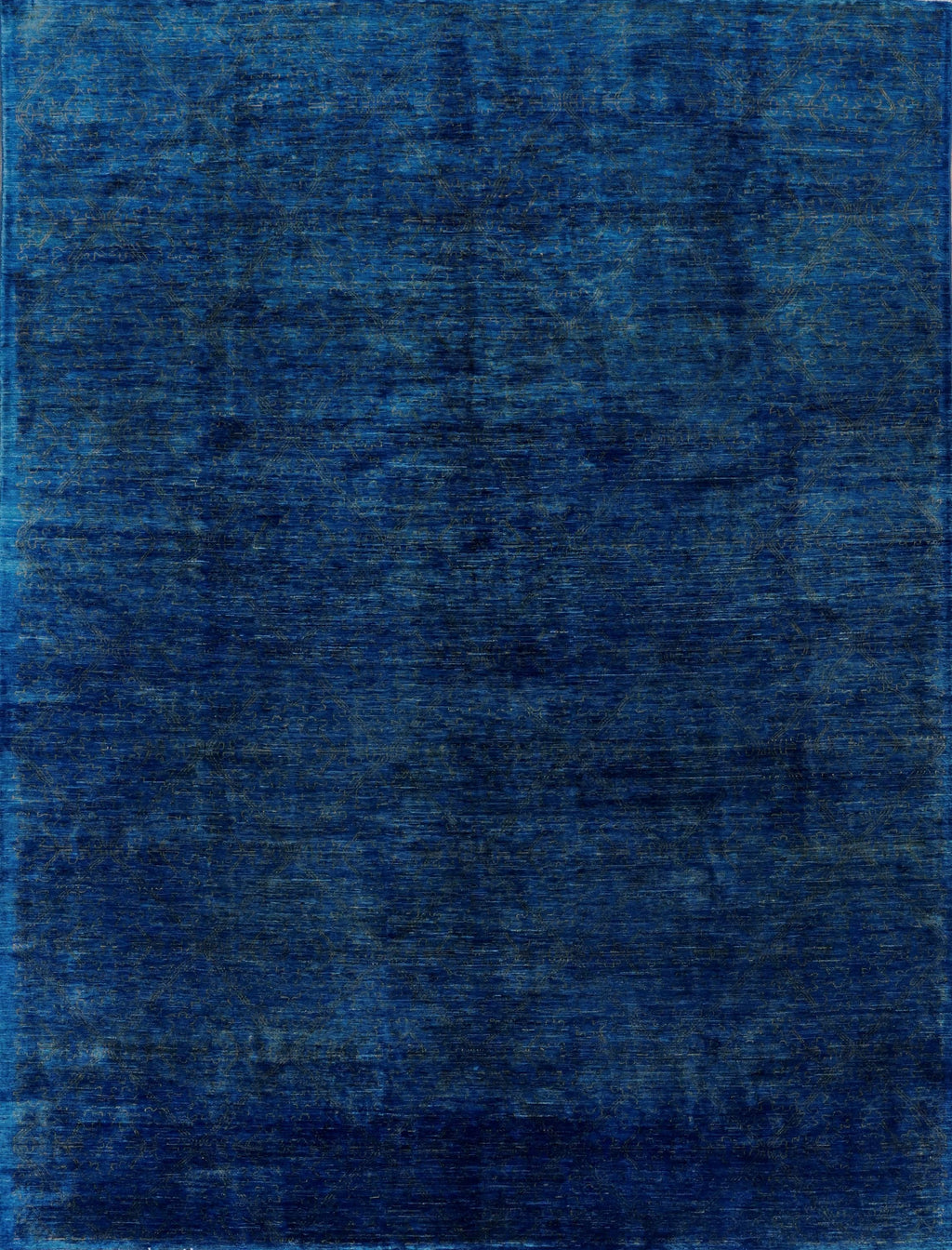 8x10 Ft Blue Gabbeh Rug - Hand Knotted Afghan Rug