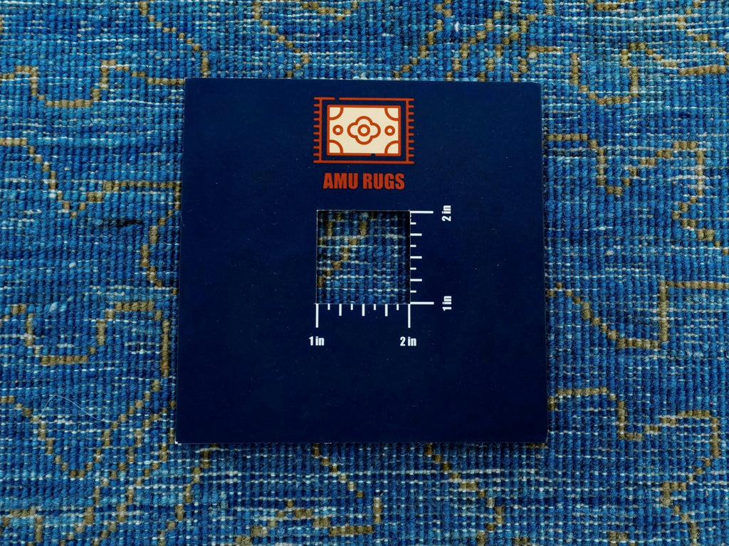 8x10 Ft Blue Gabbeh Rug - Hand Knotted Afghan Rug