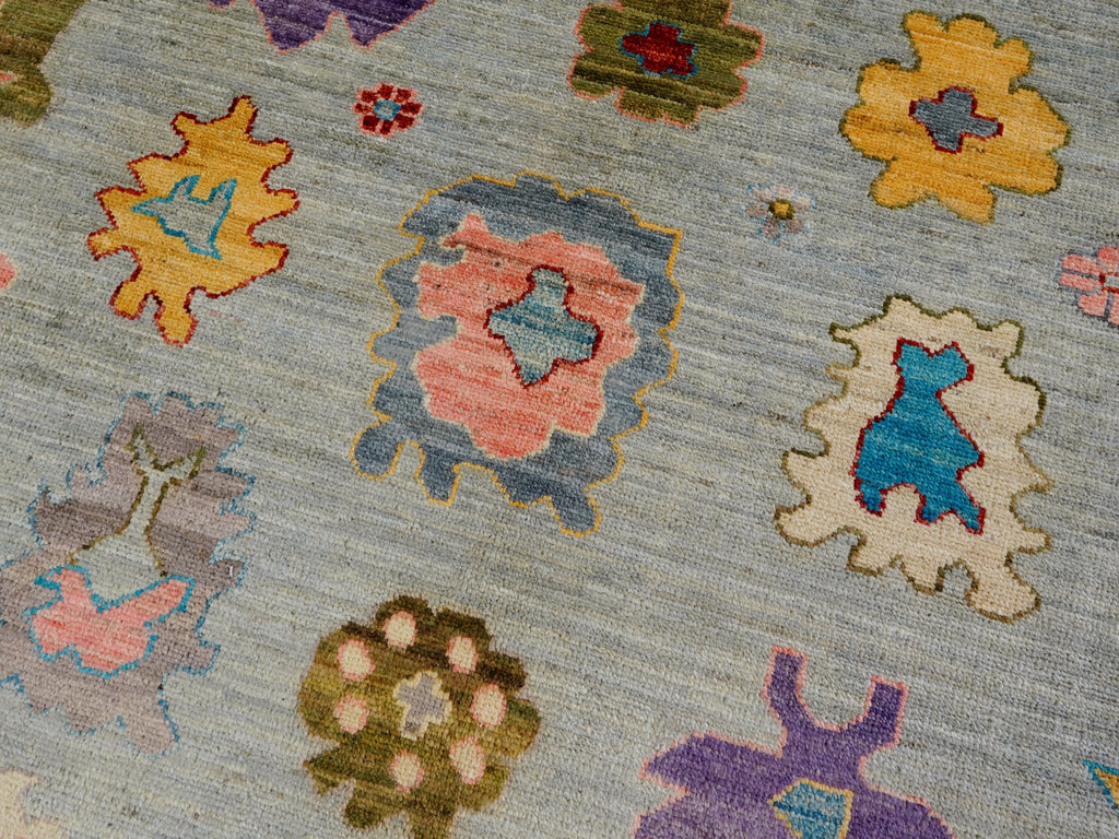 8x10 Ft Colorful Oushak Rug - Afghan Oriental Rug