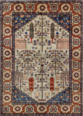 6x9 Ft Floral Afghan Rug - Hand Knotted Oriental Area Rug