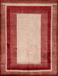 9x12 Ft Red Gabbeh Rug - Handmade Afghan Wool Rug