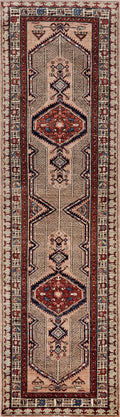 10 Ft Orange Oriental Runner Rug - Hand Knotted Afghan Rug