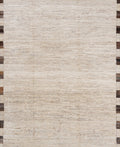 9x12 Ft Beige Moroccan Rug - Hand Knotted Wool Area Rug