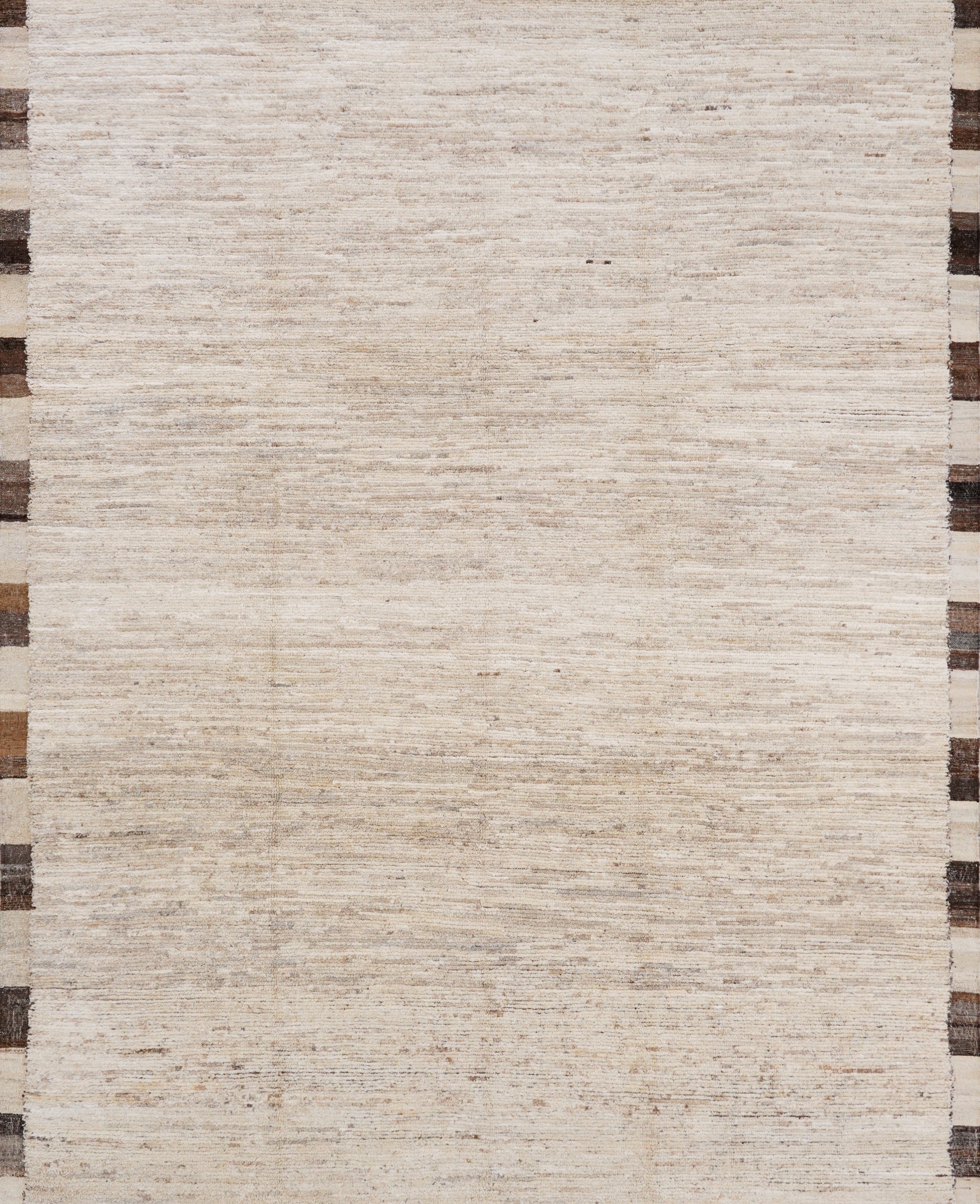 9x12 Ft Beige Moroccan Rug - Hand Knotted Wool Area Rug