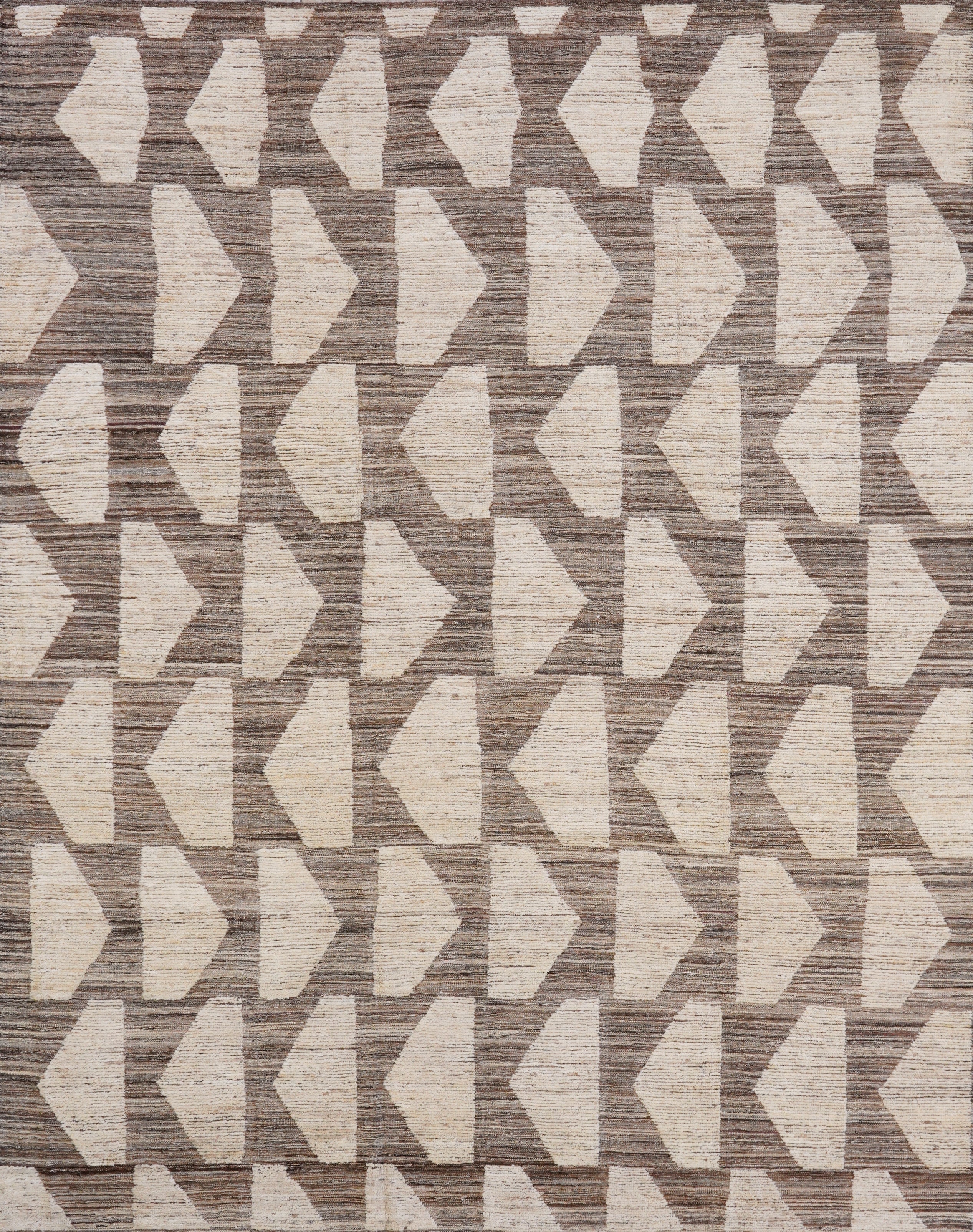 9x12 Ft Beige Moroccan Rug - Hand Knotted Wool Area Rug