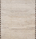 8x10 Ft Beige Moroccan Rug - Hand Knotted Area Rug