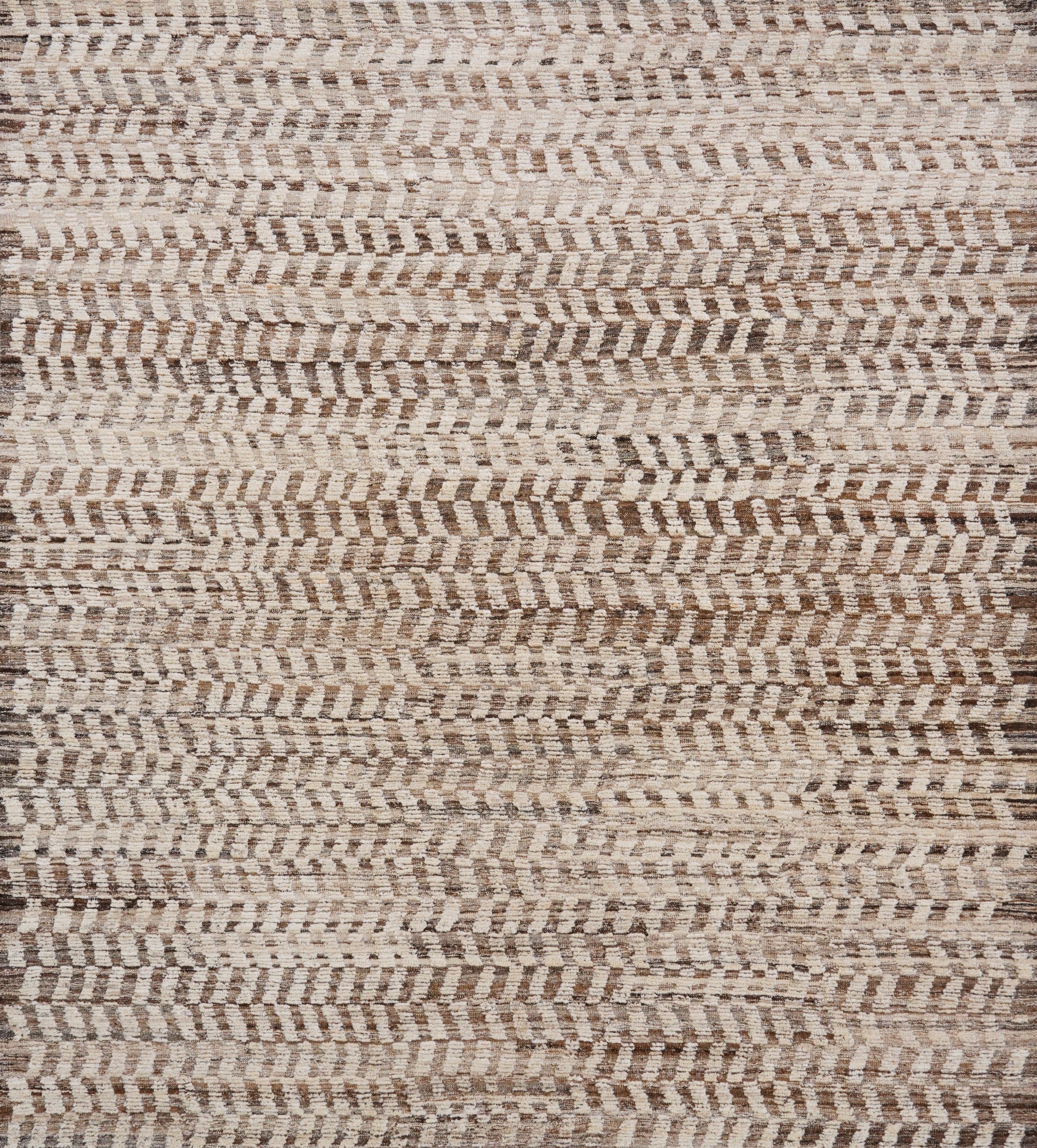 9x10 Ft Beige Moroccan Rug - Hand Knotted Area Rug
