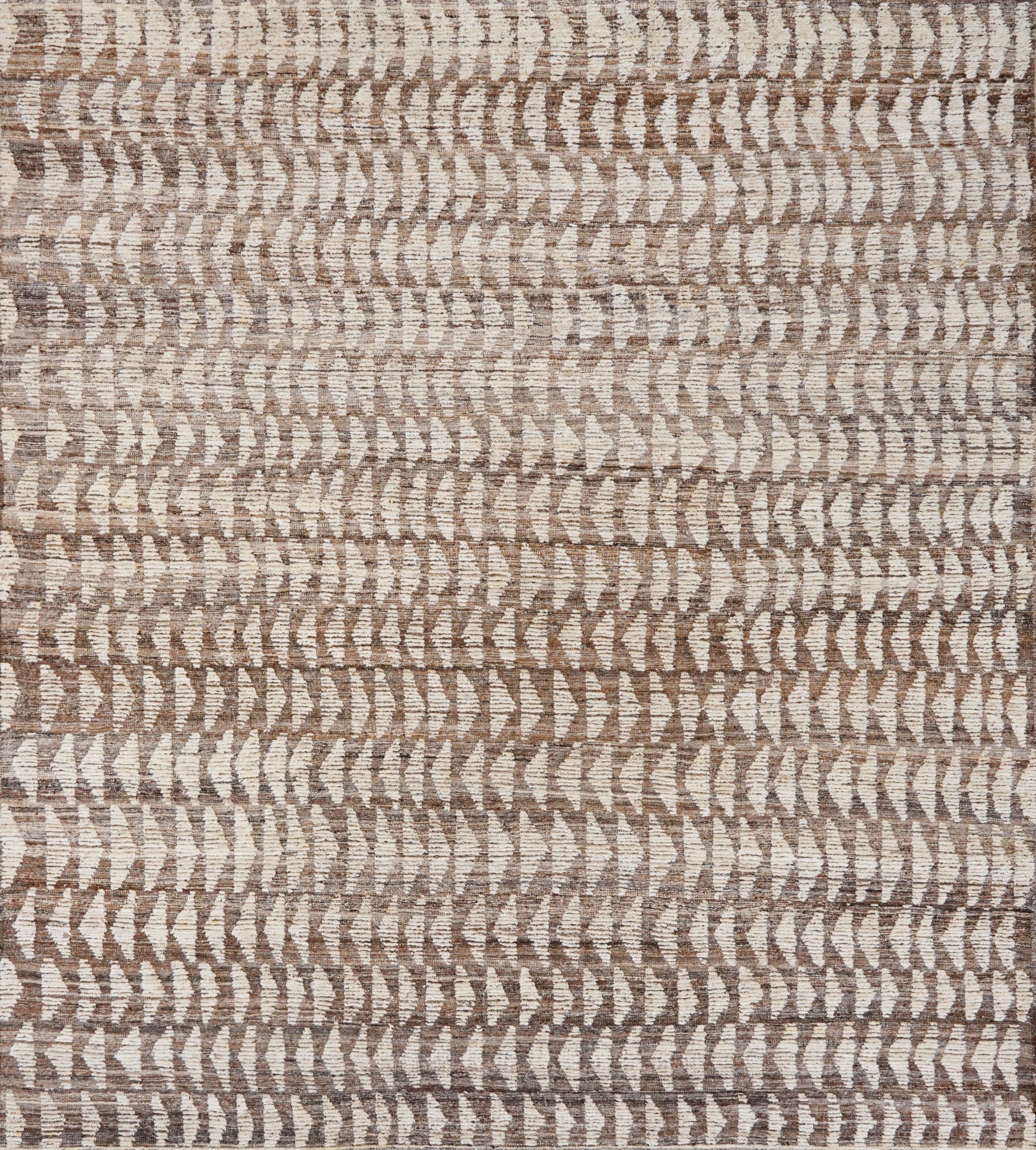 9x10 Ft Beige Moroccan Rug - Hand Knotted Area Rug