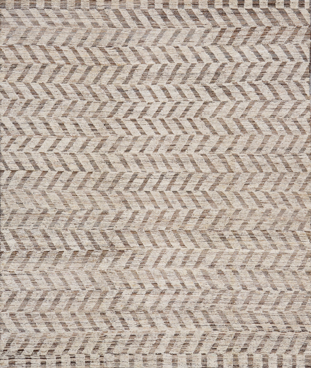 8x10 Ft Beige Moroccan Rug - Hand Knotted Area Rug