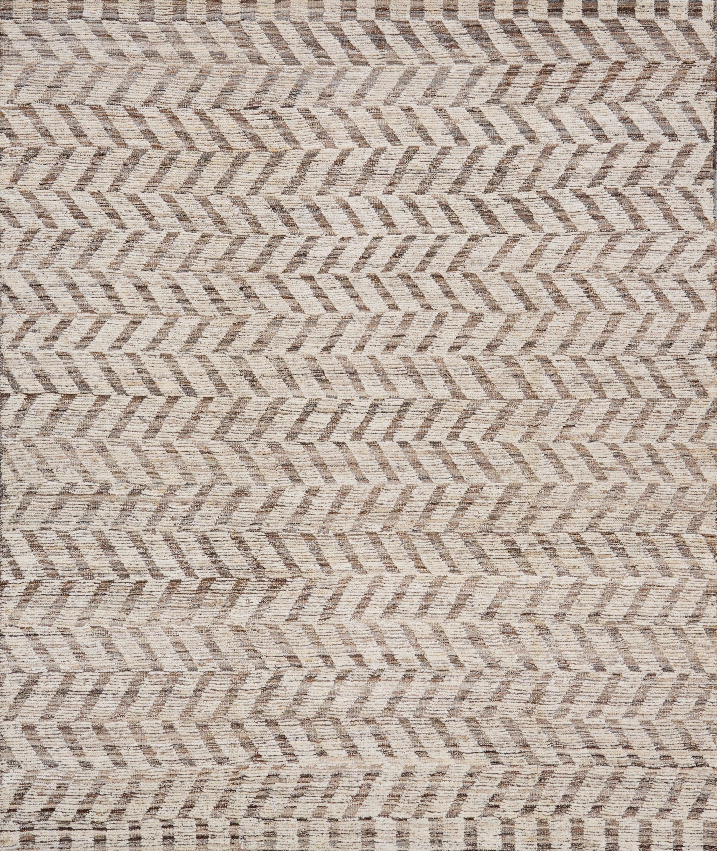 8x10 Ft Beige Moroccan Rug - Hand Knotted Area Rug