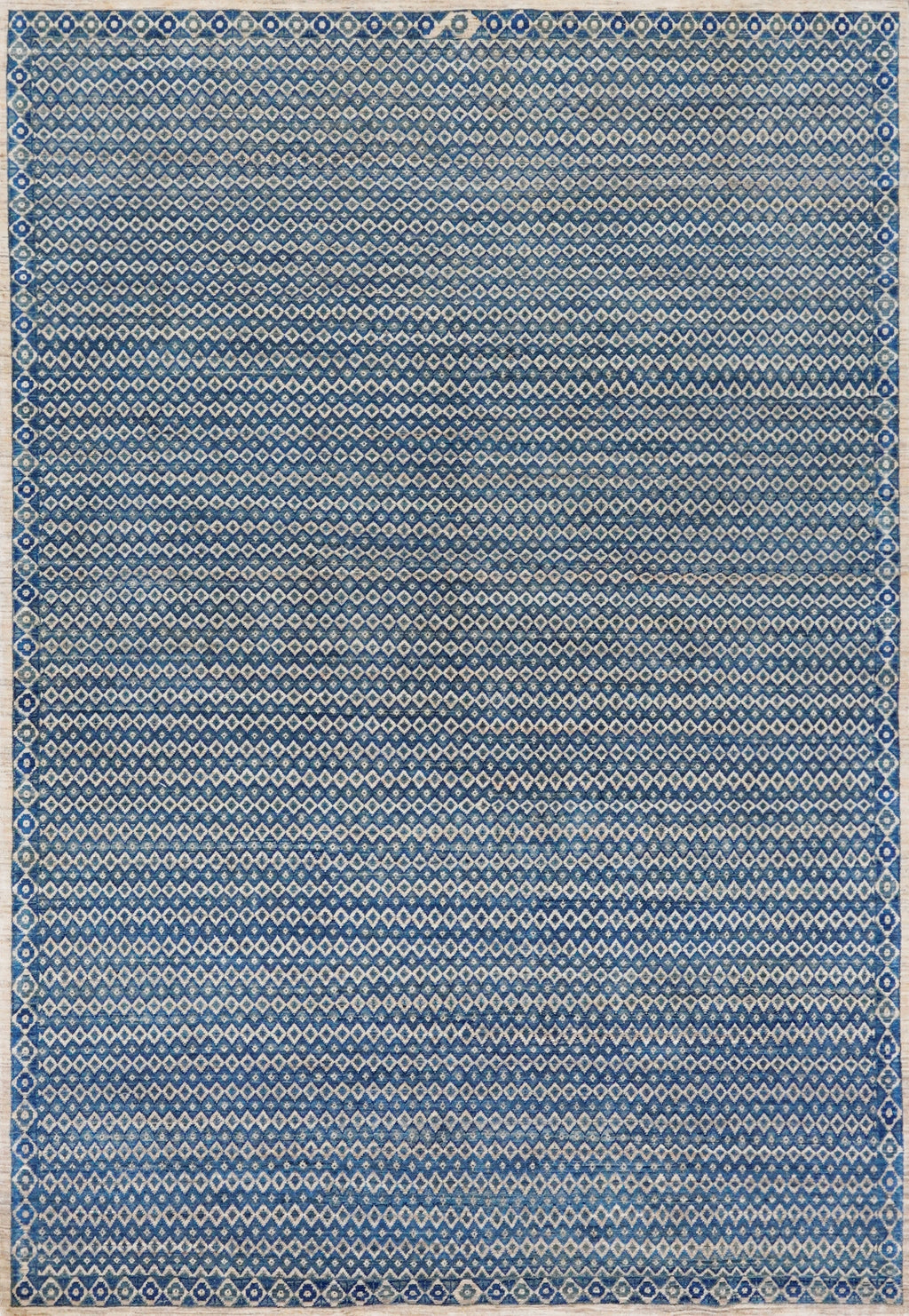 5x8 Ft Blue Gabbeh Rug - Hand Knotted Wool Area Rug