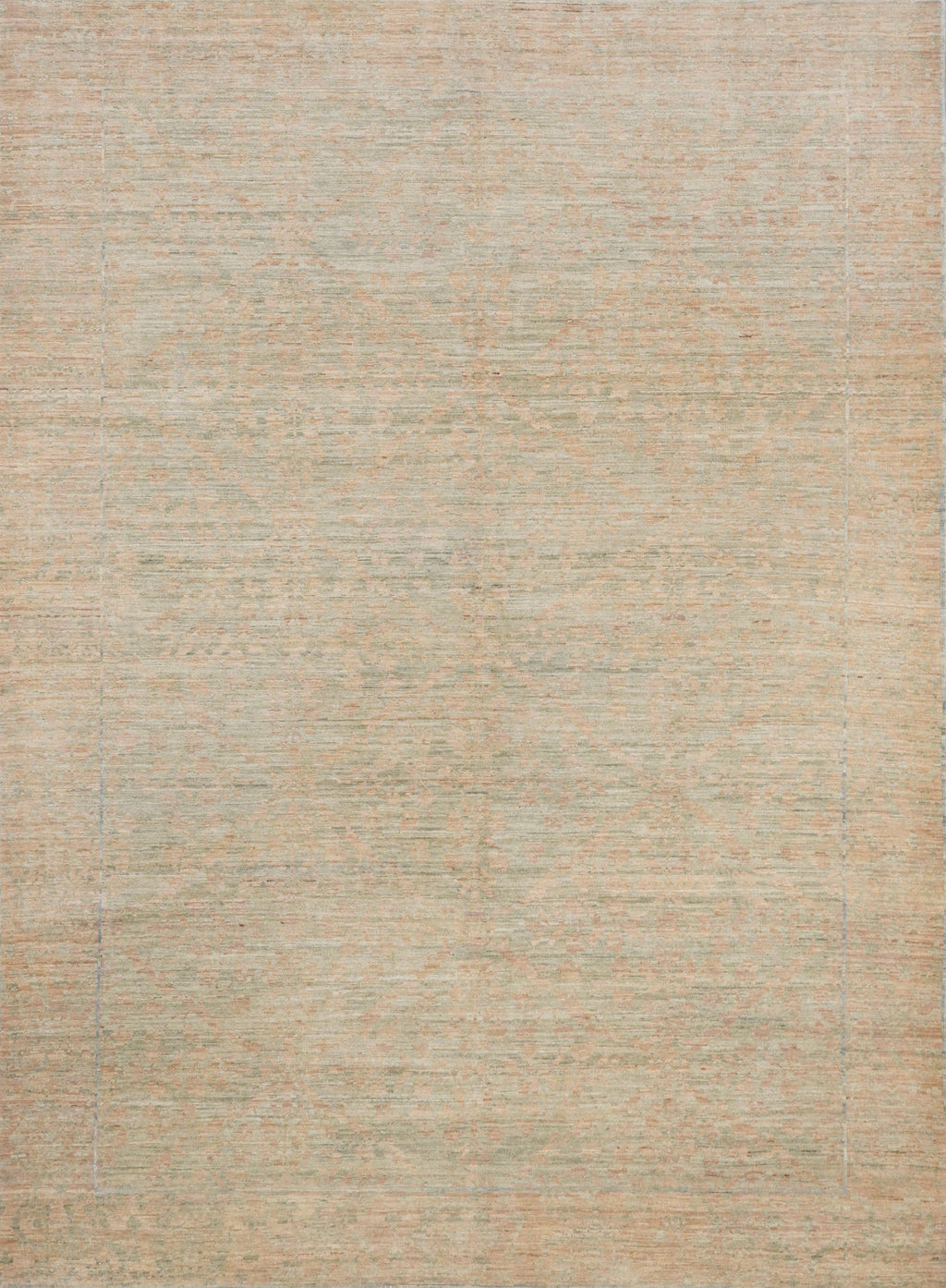 6x9 Green & Beige Gabbeh Rug – Hand Knotted Area Rug