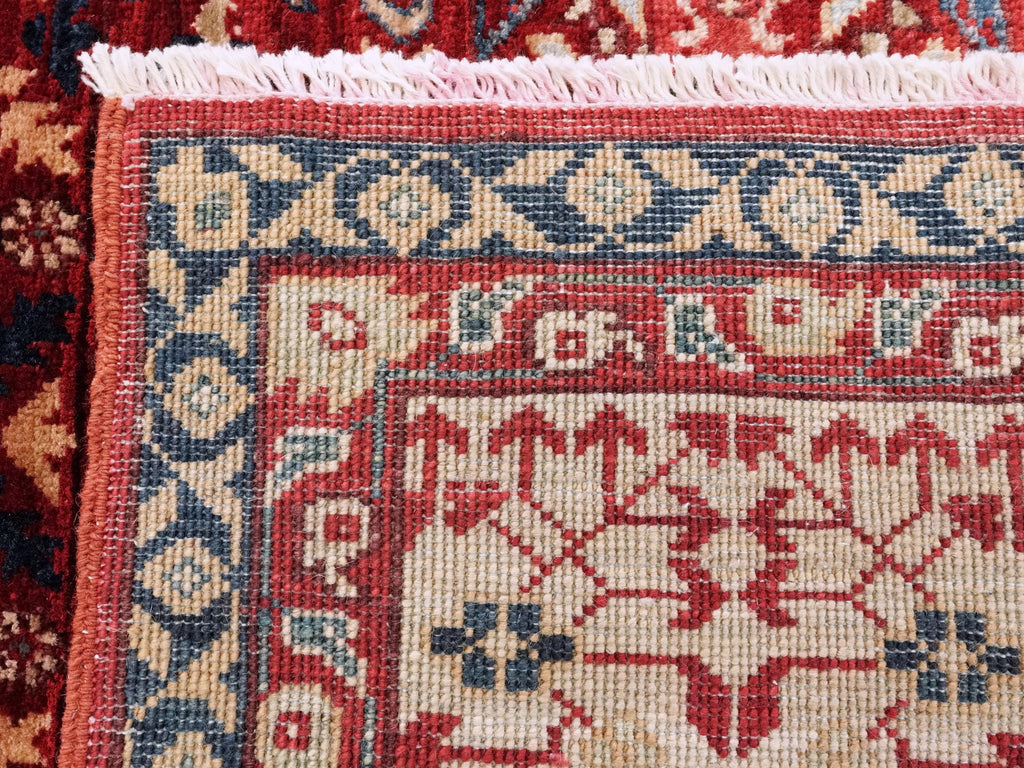 9x12 Ft Red Mamluk Rug - Hand Knotted Area Rug