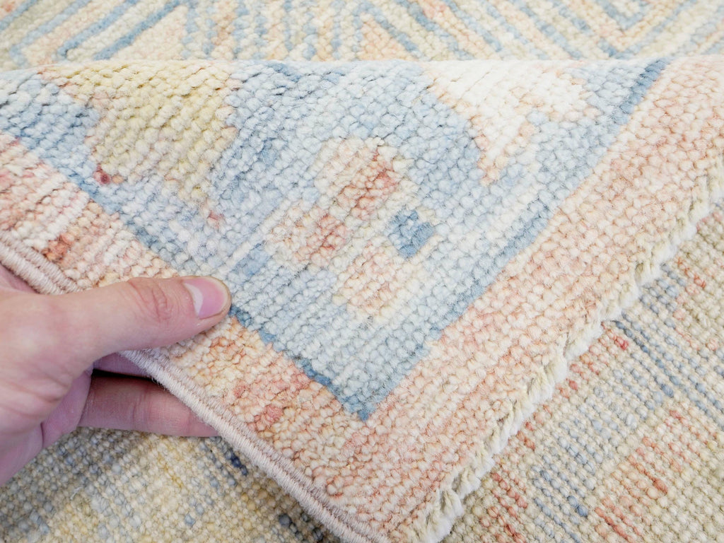 9x12 Ft Orange Oushak Rug - Handmade Area Rug - Ottoman Design