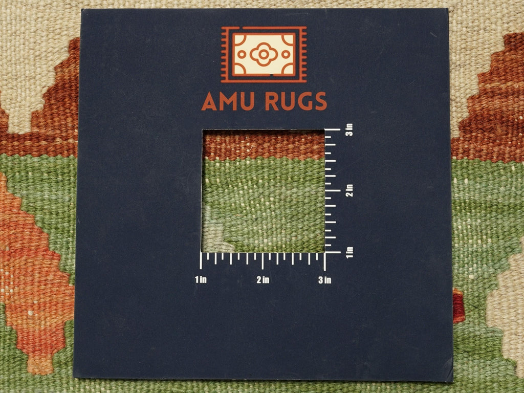 5x6 Ft Wool Kilim Rug – Flat Weave Maimana Design