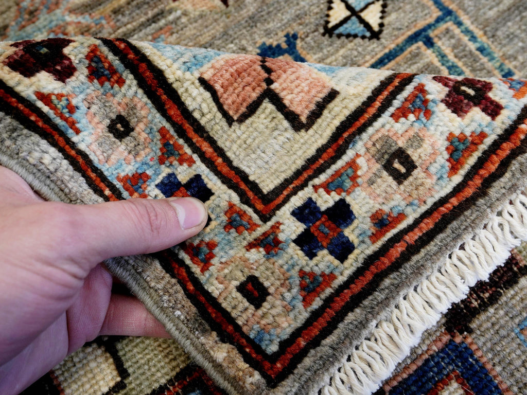 6x8 Ft Light Brown Heriz Rug - Hand Knotted Oriental Area Rug