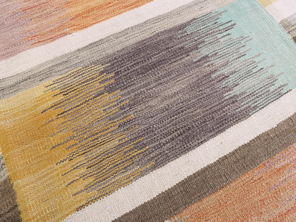 9x12 Ft Colorful Killim Rug - Flat Weave Area Rug
