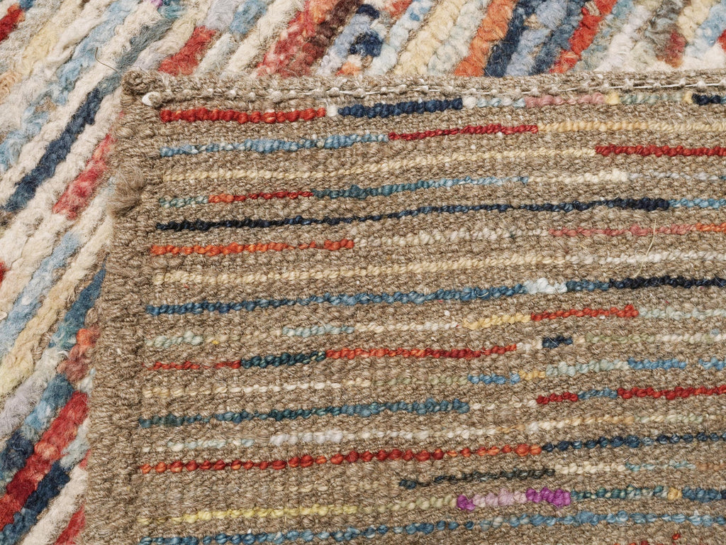 7x10 Ft Colorful Moroccan Rug - Hand Knotted Area Rug