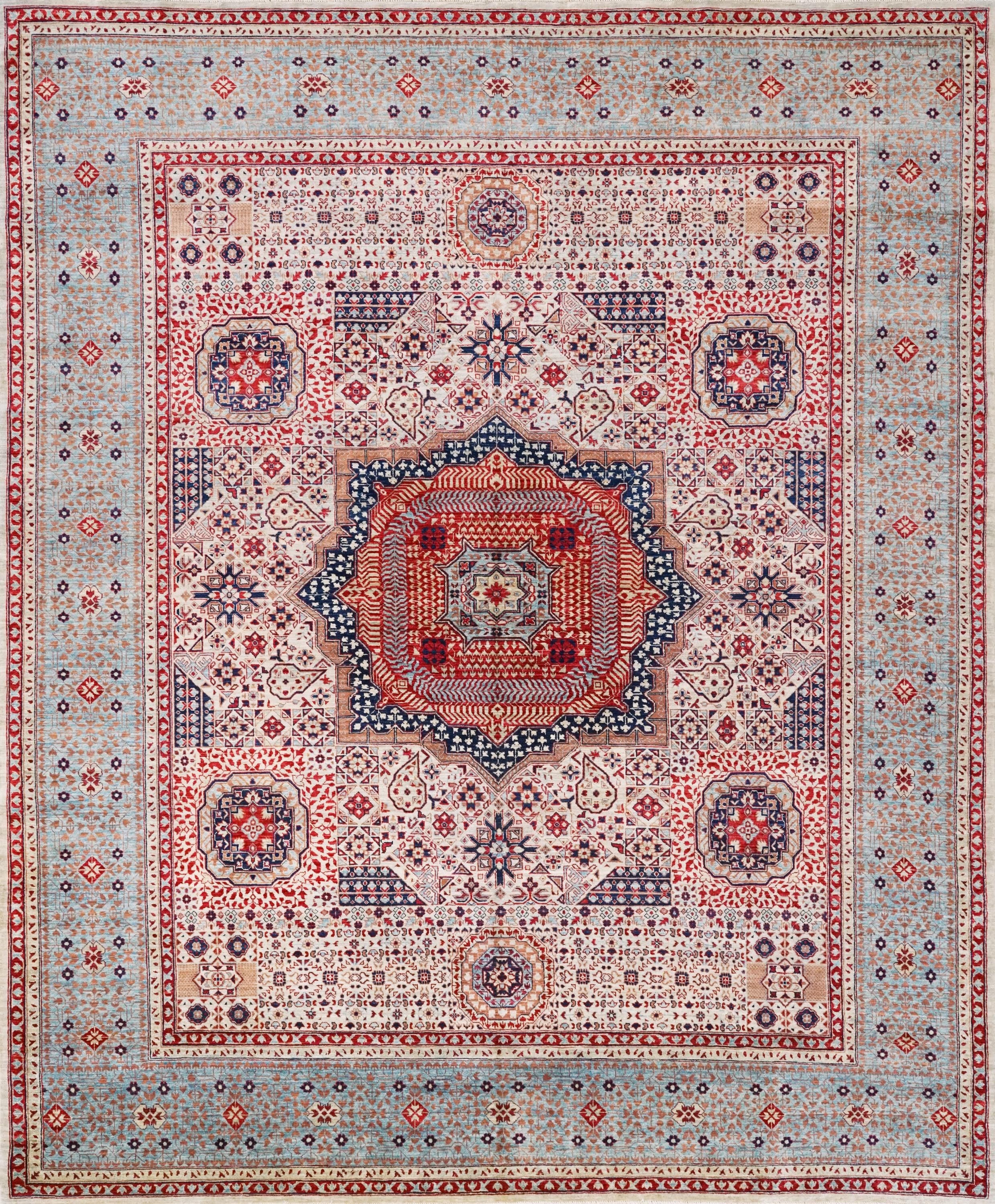 8x10 Ft Mamluk Rug - Hand Knotted Oriental Rug