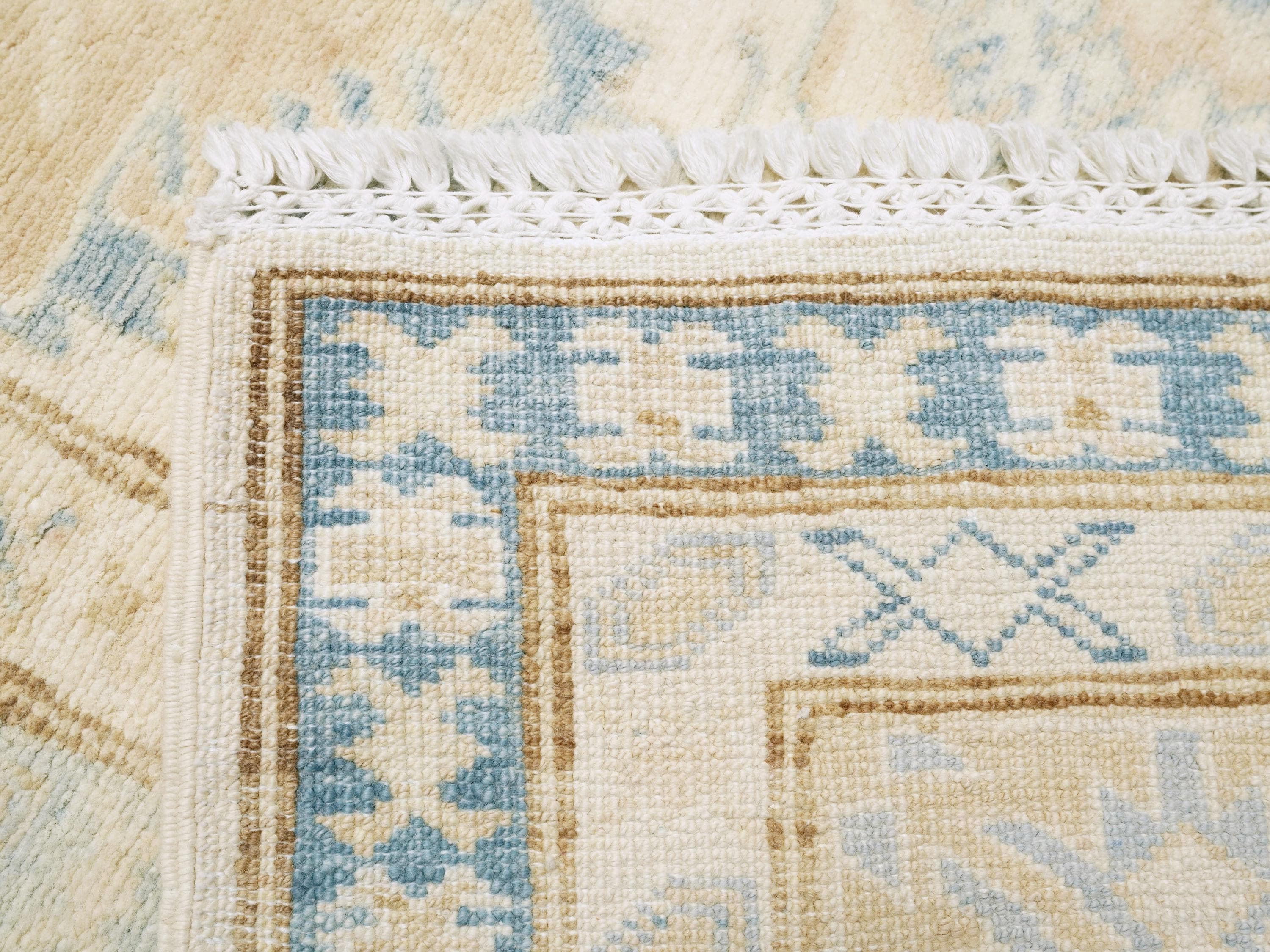 5x8 Ft Beige Heriz Rug - Afghan Wool Area Rug