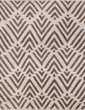 9x12 Ft Brown & Beige Killim Rug - Flat Weave Area Rug