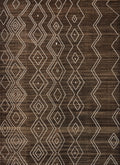 10x14 Ft Dark Brown Moroccan Rug - Afghan Handmade Wool Rug