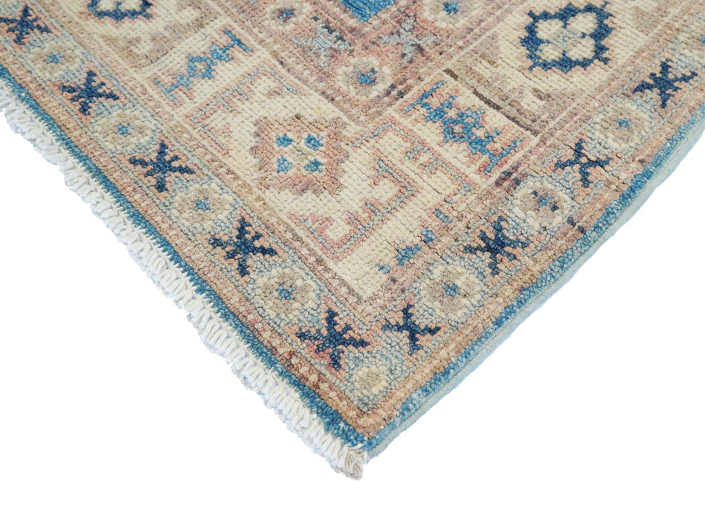 3x5 Ft Blue Serapi Rug - Oriental Wool Antique Rug - Persian Design