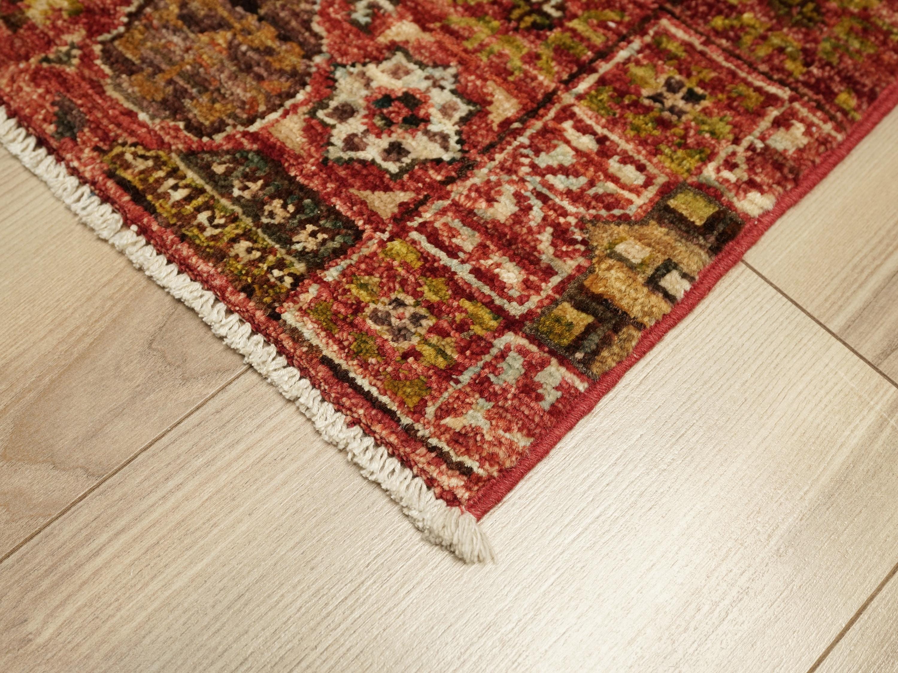 2x3 Ft Red Mamluk Rug - Hand Knotted Oriental Rug