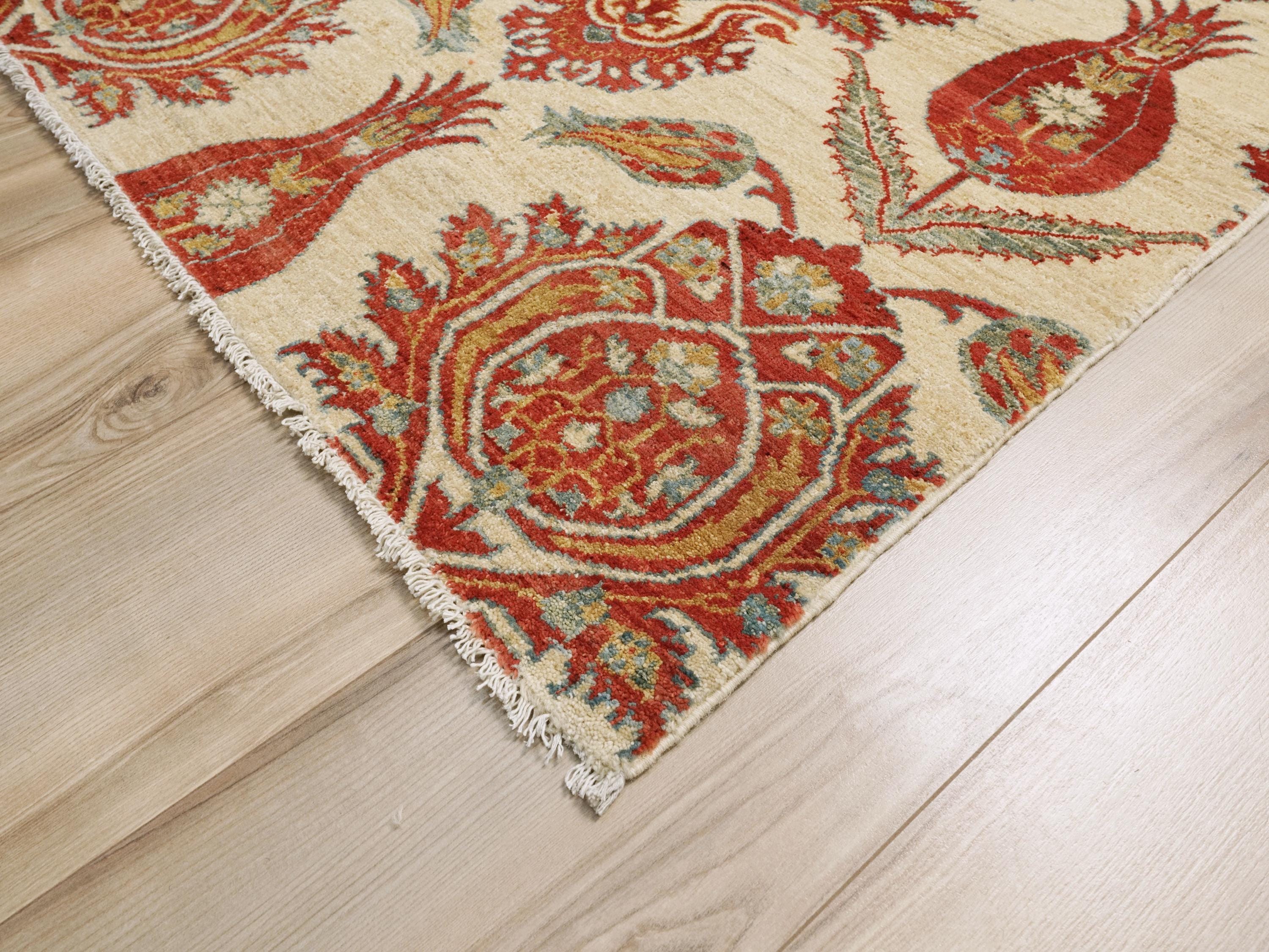 5x8 Ft Red & Beige Bidjar Rug - Afghan Oriental Area Rug