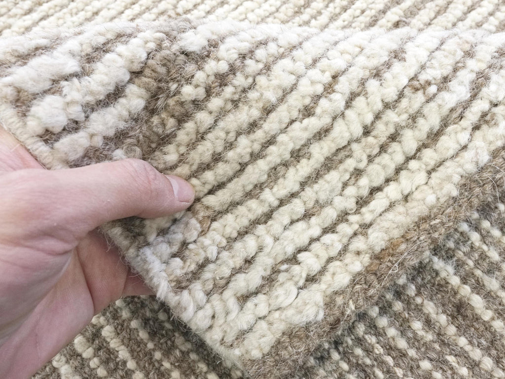 5x16 Ft Beige Moroccan Runner Rug - Hand-Knotted Afghan Wool