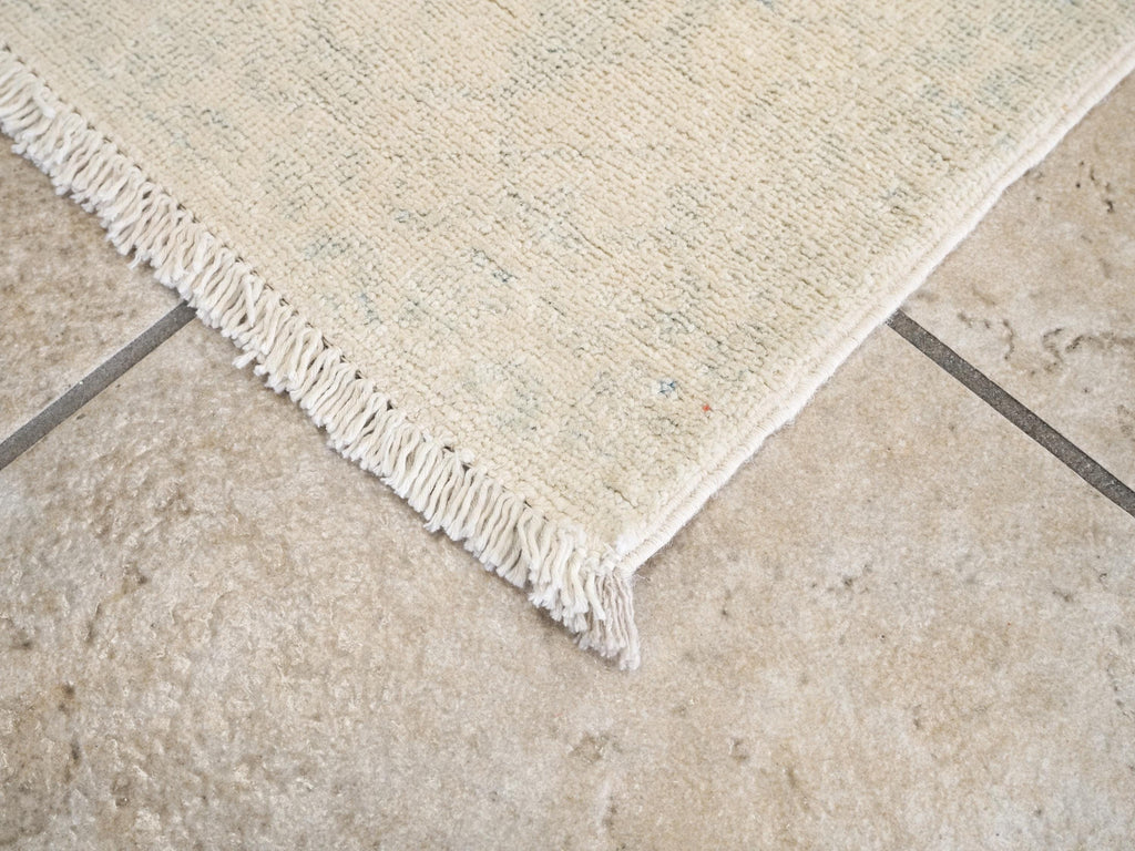 2x6 Ft Hand Knotted Heriz Rug - Beige Oriental Accent Rug