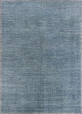 6x9 Ft Blue Gabbeh Rug - Afghan Wool Area Rug
