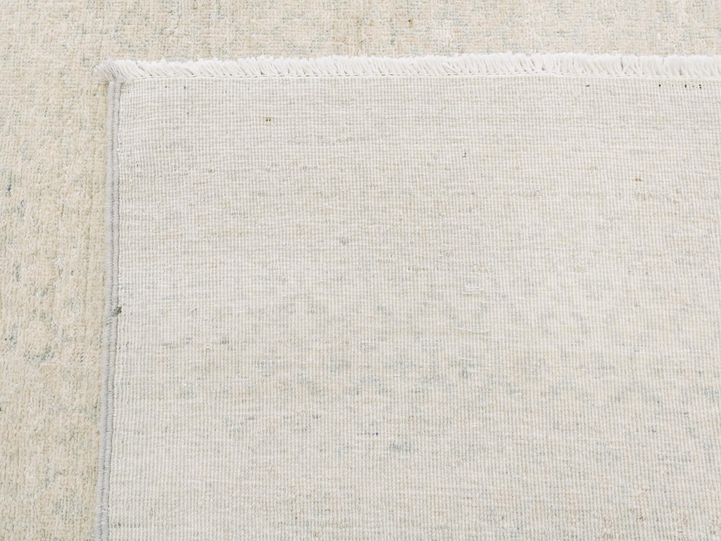 6x9 Ft White Heriz Rug - Hand Knotted Oriental Area Rug